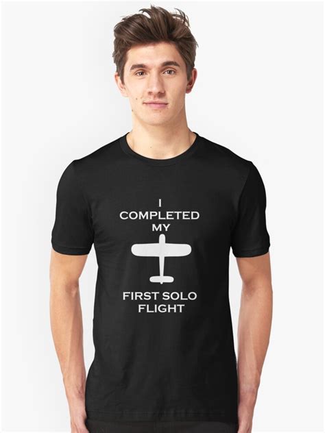 I Completed My First Solo Flight T Shirt With Vintage Plane T Shirt By Snowry Redbubble