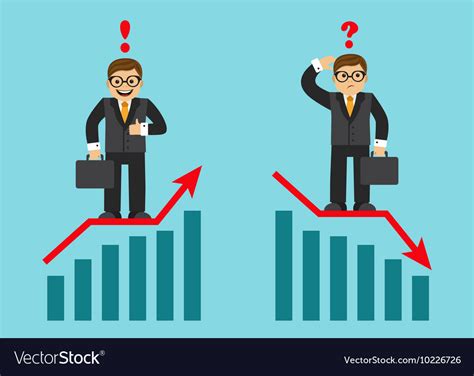 Success And Failure In Business Royalty Free Vector Image