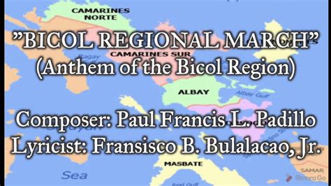 Bicol Regional March Anthem Of The Bicol Region Youtube