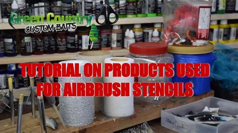 Tutorial On Products Used For Airbrush Stencils Youtube