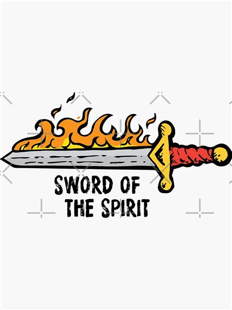 Sword Of The Spirit Sticker By Wildharegrafix Redbubble