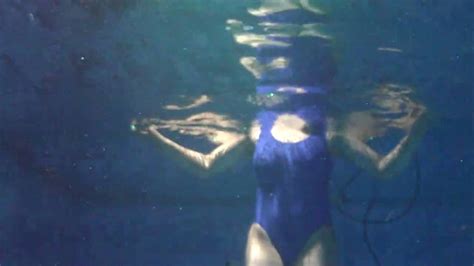 German Lady Swimming Underwater Youtube