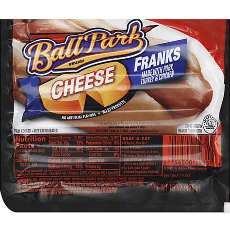 Ball Park Franks Cheese 8 Ct Hot Dogs Edwards Food Giant