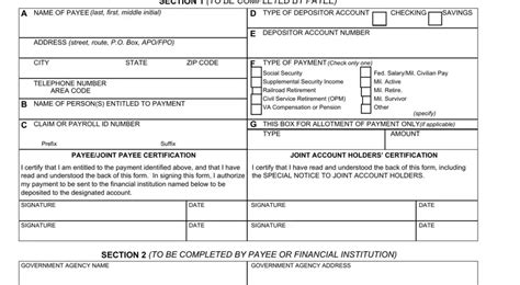 Standard 1199a Direct Deposit Pdf Form Formspal
