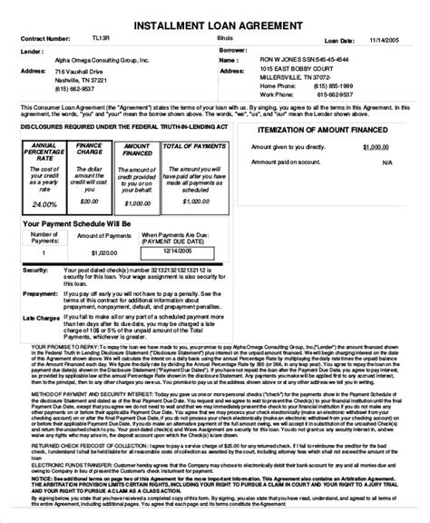 loan agreement templates word  apple pages