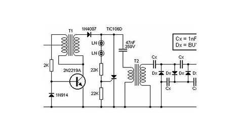 high voltage dc dc converter schematic