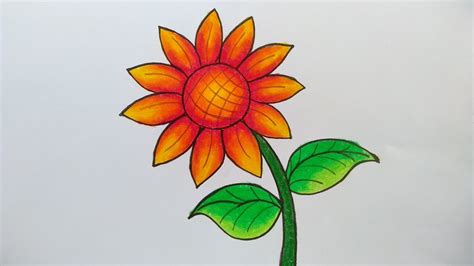 Video Cara Menggambar Bunga Matahari Terbaru