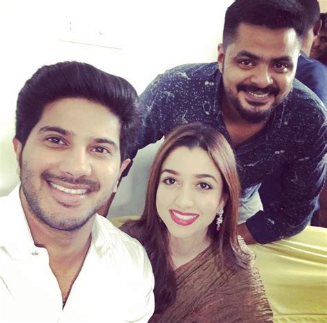 Dulquer has an elder sister called surumi. Dulquer Salmaan with his wife Amal and cousine Maqbool ...