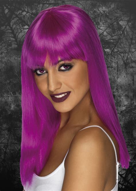 Ladies Gothic Purple Glamourama Wig