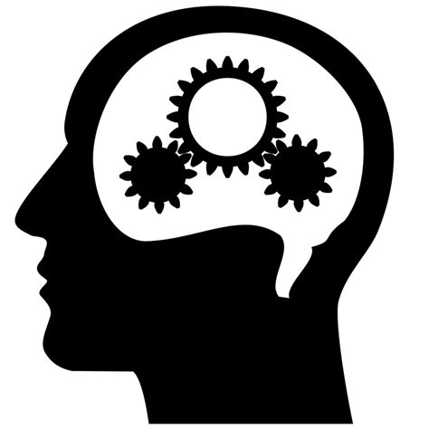 Thinking Brain Machine Vector Clipart Image Free Stock Photo Public