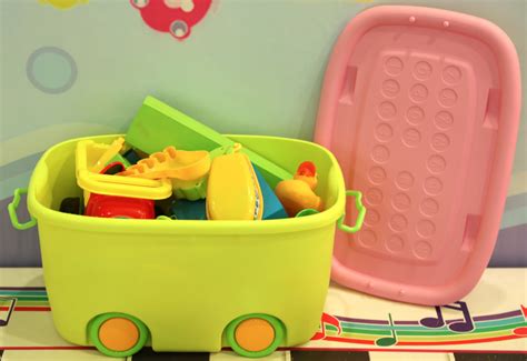 Buy Stackable Toy Storage Box With Wheels Online At Basicwise