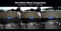New Products Comparison: RLC-810A 2.8mm VS 4mm VS 6mm Lens Version ...