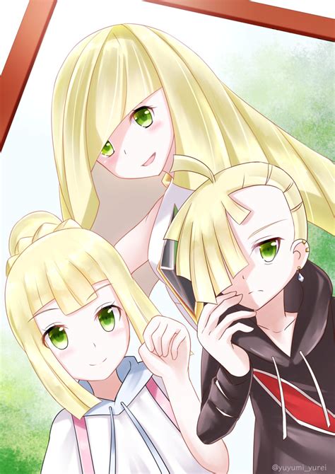 Lillie Lusamine And Gladion Pokemon And 2 More Drawn By Yuyumi