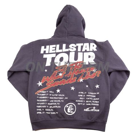 Hellstar Black Tour Hoodie On The Arm