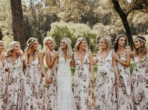 Most Beautiful Floral Bridesmaid Dresses Wedding Dresses Guide