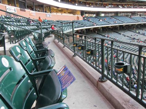 Amazing Front Row Club Level Seats Minute Maid Park Section 222