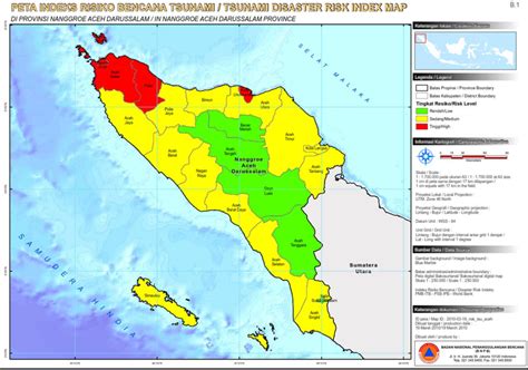 Gambar Peta Indeks Resiko Banjir Provinsi Aceh Sumber Badan