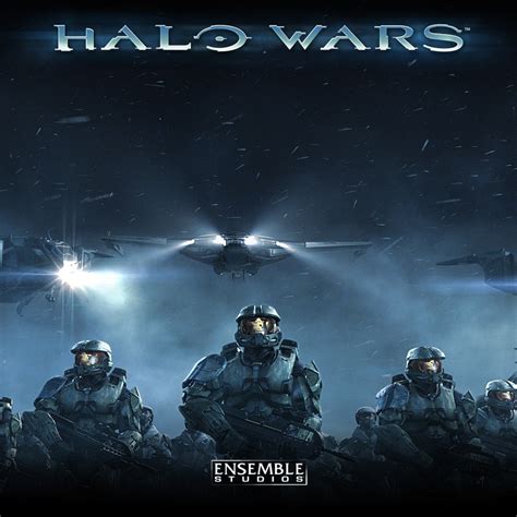 1080x1080 Halo Wars Soldiers Airships 1080x1080 Resolution Wallpaper