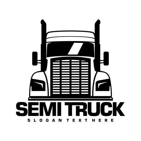 Semi Truck Logo Design Vector 16723610 Vector Art At Vecteezy