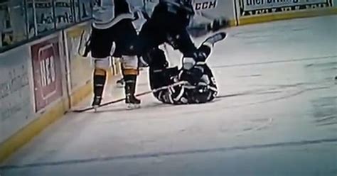 Hockey Players Face Slashed By Teammates Skate Video