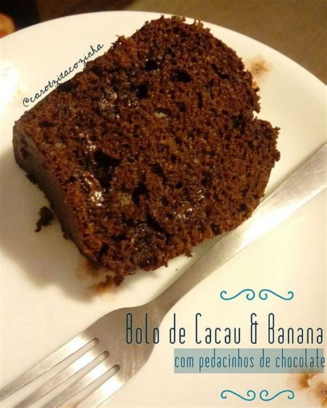 BOLO DE CACAU BANANA