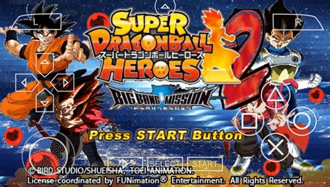 Super Dragon Ball Heroes 2 Big Bang Mission Android Psp Game