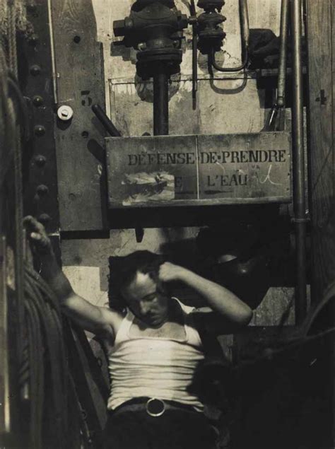 Brassaï Sleeping Machinist At The Folies Bergère Paris 1933 1932 Mutualart
