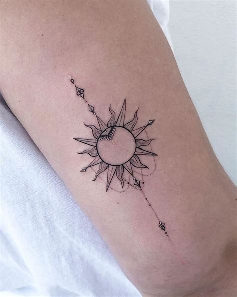 25 Sun Tattoos Thatll Brighten Up Your Day Sun Tattoos Sun Tattoo