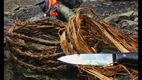 How To Make Natural Cordage From Cedar Bark Youtube