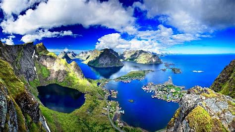 Hd Wallpaper Norway Islands Lofoten Archipelago Norway Reine Landscape