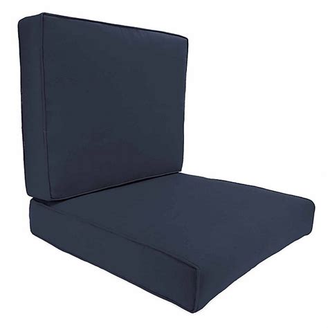 46 inch x 25 inch 2 piece deep seat chair cushion in sunbrella® aynova baltic bed bath and beyond