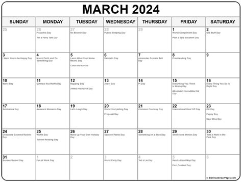 Printable March 2023 Calendar With Holidays In Pdf Word Vrogue