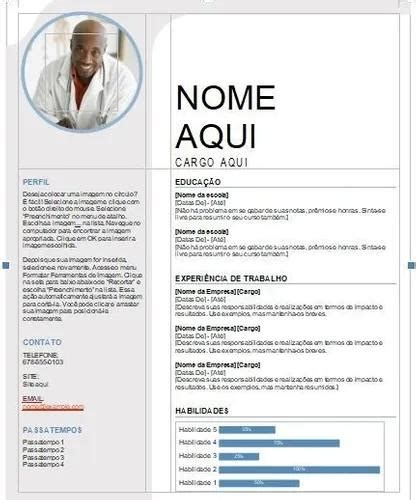 Modelo De Curriculo Editavel Em Word Cv Template Word Resume Design Images