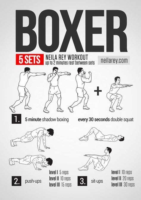 Collection Of Free Visual Workouts By Neila Rey Boxing Workout Boxer