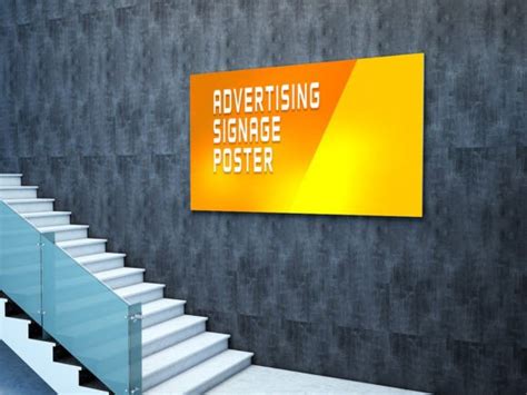 Advertising Signage Poster Mockup Graphic By Pure 3d Mockup · Creative