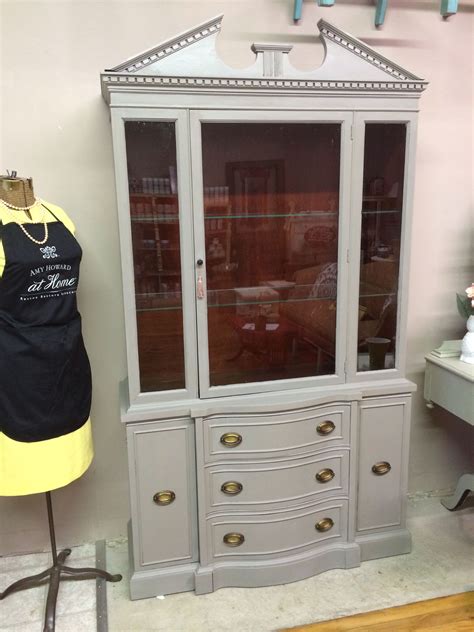 Leave Interior Dark China Cabinet Painted In Amy Howard One Step