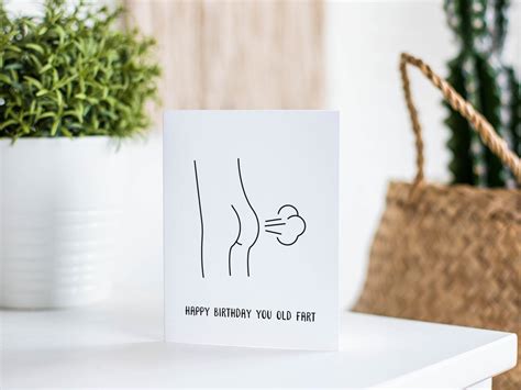 Funny Birthday Card Old Man Birthday T For Dad Or Etsy Canada