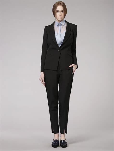 Custom Made Formal Black Women Pants Suits For Office Ladies Business