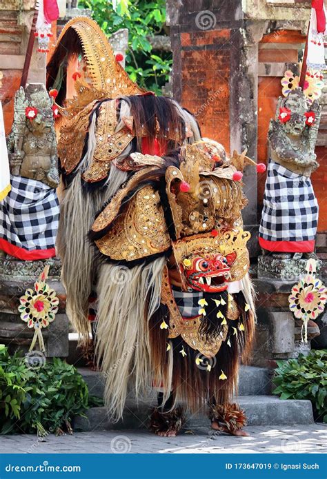 Balinese Mythology Character Barong In Indonesia Stock Photo