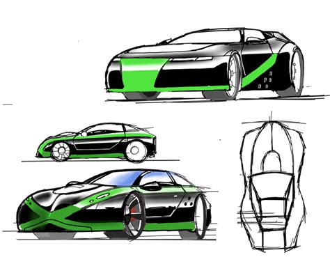 Norms Ride Early Bens Car Sketches