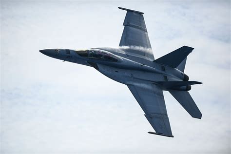 Navy Super Hornet Catches Fire During Training Flight