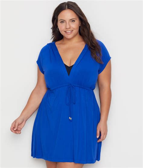 Dotti Plus Size Resort Solids Hoodie Swim Cover Up And Reviews Bare