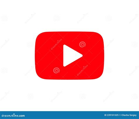Red Youtube Play Button Youtube Video And Music Icon A Triangle