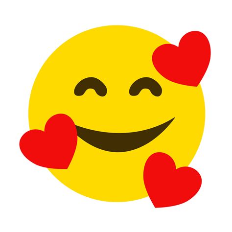 Gelbes Gesicht Emoji Smiley Emoticon Symbol Mit Herz Umgeben 6416646