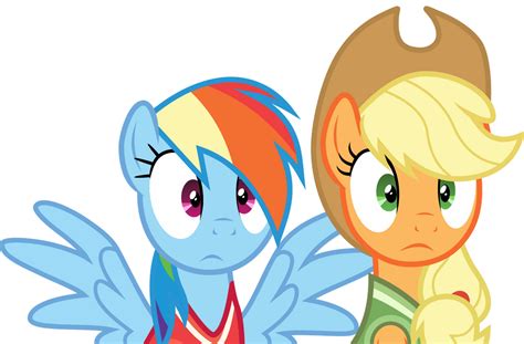 Shocked Rainbow Dash And Applejack By Uponia On Deviantart