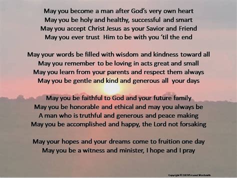 Blessing Prayer To My Son Digital Print Downloadable Prayer For Baby