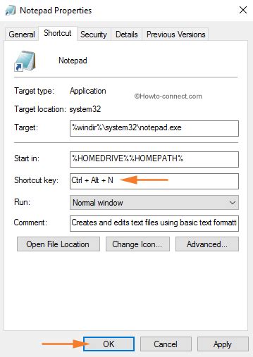 How To Create Keyboard Shortcut To Notepad On Windows 10