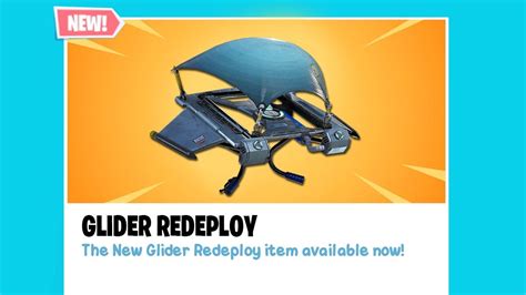 The New Glider Redeploy Item In Fortnite Youtube