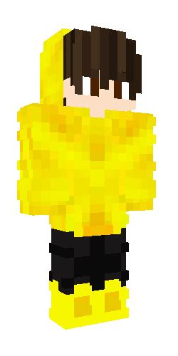 Hot Boy With Yellow Hoodie 2 Yellow Hoodie Minecraft Skins