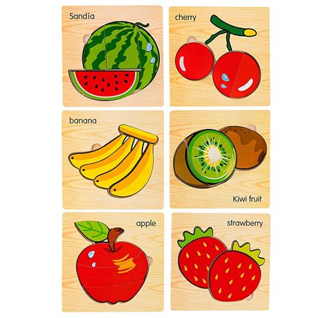 Jigsaws And Puzzles Shapes Puzzle Two Piece Fruit And Vegetable And Vehicle